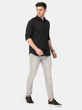Load image into Gallery viewer, Black Oxford Solid Shirt Shirt www.epysode.in