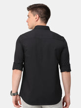 Load image into Gallery viewer, Black Oxford Solid Shirt Shirt www.epysode.in