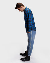 Load image into Gallery viewer, Blue Flannel Checks Shirt Shirt www.epysode.in