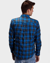 Load image into Gallery viewer, Blue Flannel Checks Shirt Shirt www.epysode.in