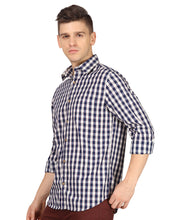 Load image into Gallery viewer, Blue Gingham Checks Shirt Shirt www.epysode.in