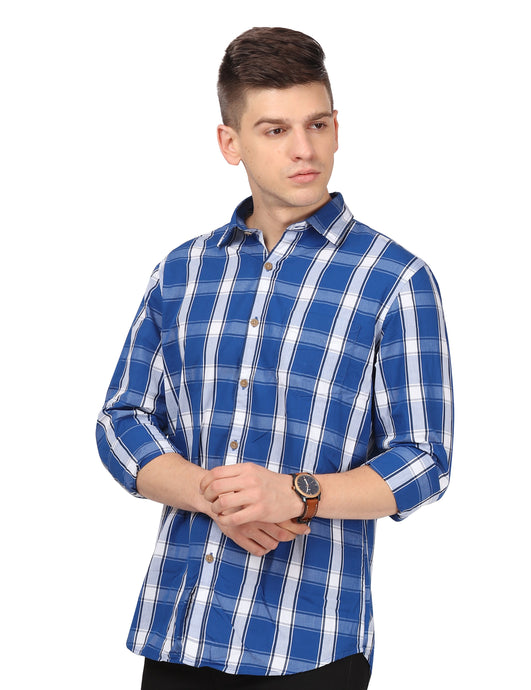 Blue & White Checks Shirt Shirt www.epysode.in 