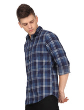 Load image into Gallery viewer, Broad Navy Checks Shirt Shirt www.epysode.in