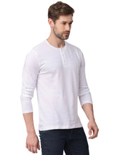Load image into Gallery viewer, Henley White T-shirt t-shirt www.epysode.in