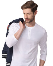 Load image into Gallery viewer, Henley White T-shirt t-shirt www.epysode.in