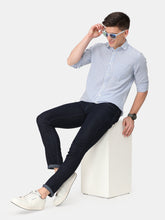 Load image into Gallery viewer, Light Blue Striped Shirt Shirt www.epysode.in