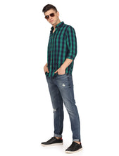 Load image into Gallery viewer, Navy Checks Shirt Shirt www.epysode.in
