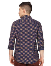 Load image into Gallery viewer, Navy Geometric Print Shirt Shirt www.epysode.in