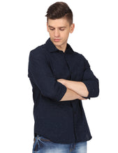 Load image into Gallery viewer, Navy Neps Solid Shirt Shirt www.epysode.in