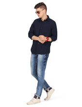 Load image into Gallery viewer, Navy Neps Solid Shirt Shirt www.epysode.in