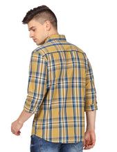 Load image into Gallery viewer, Ochre Checks Shirt Shirt www.epysode.in