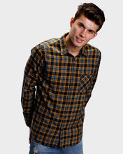 Load image into Gallery viewer, Ochre Yellow Flannel Checks Shirt Shirt www.epysode.in