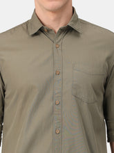 Load image into Gallery viewer, Olive Green Solid Shirt Shirt www.epysode.in