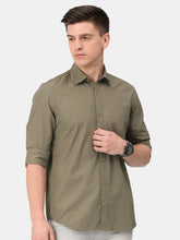 Load image into Gallery viewer, Olive Green Solid Shirt Shirt www.epysode.in