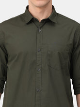 Load image into Gallery viewer, Olive Poplin Solid Shirt Shirt www.epysode.in