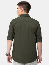 Load image into Gallery viewer, Olive Poplin Solid Shirt Shirt www.epysode.in