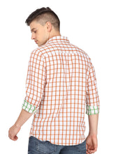 Load image into Gallery viewer, Orange Checks Shirt Shirt www.epysode.in