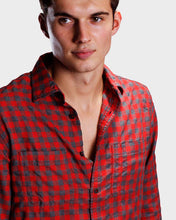 Load image into Gallery viewer, Red Cotton Twill Checks Shirt Shirt www.epysode.in