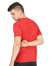 Load image into Gallery viewer, Red Panelled Sports T-Shirt T-Shirt www.epysode.in