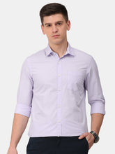 Load image into Gallery viewer, Solid Lilac Cotton Shirt Shirt www.epysode.in