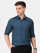 Load image into Gallery viewer, Solid Navy Shirt Shirt www.epysode.in
