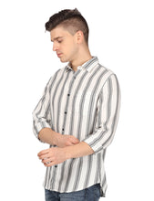 Load image into Gallery viewer, White Stripes Shirt Shirt www.epysode.in