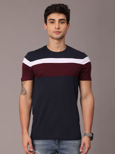 Load image into Gallery viewer, Navy Panel Tee
