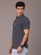Load image into Gallery viewer, Striped Viscose Half Sleeves Shirt
