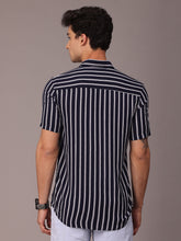 Load image into Gallery viewer, Striped Viscose Half Sleeves Shirt
