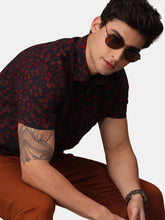 Load image into Gallery viewer, Floral Viscose Half Sleeves Shirt
