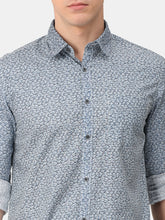 Load image into Gallery viewer, Abstract Print Blue Shirt Shirt www.epysode.in 
