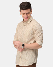 Load image into Gallery viewer, Beige Floral Print Shirt Shirt www.epysode.in 
