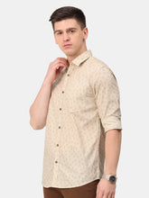 Load image into Gallery viewer, Beige Floral Print Shirt Shirt www.epysode.in 
