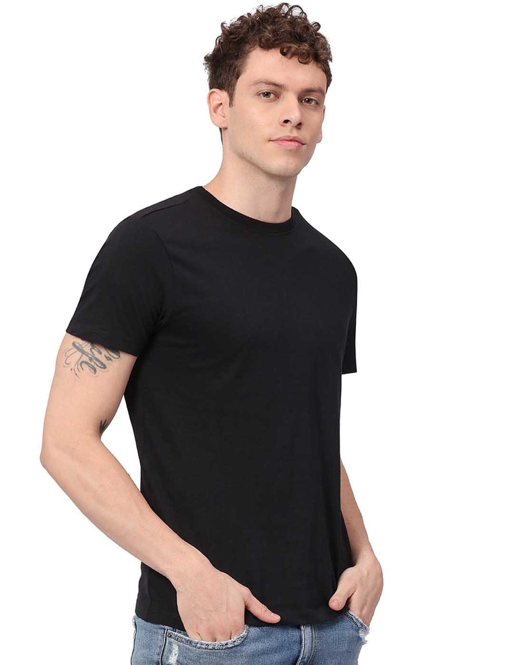 Black Basic Tee T-Shirts www.epysode.in 