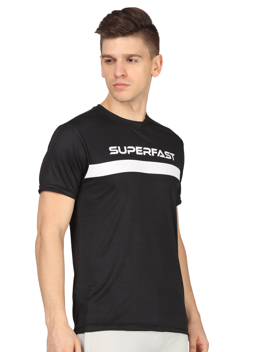 Black Energetic Sports T-Shirt T-Shirt www.epysode.in 
