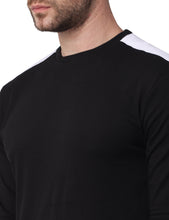 Load image into Gallery viewer, Black Panel T-shirt t-shirt www.epysode.in 
