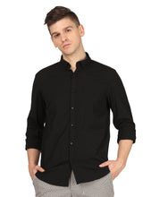 Load image into Gallery viewer, Black Solid Shirt Shirt www.epysode.in 
