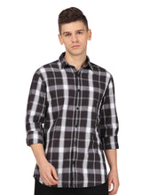 Load image into Gallery viewer, Black &amp; White Checks Shirt Shirt www.epysode.in 

