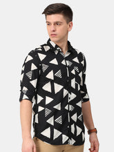 Load image into Gallery viewer, Black &amp; White Printed Shirt Shirt www.epysode.in 
