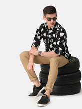 Load image into Gallery viewer, Black &amp; White Printed Shirt Shirt www.epysode.in 
