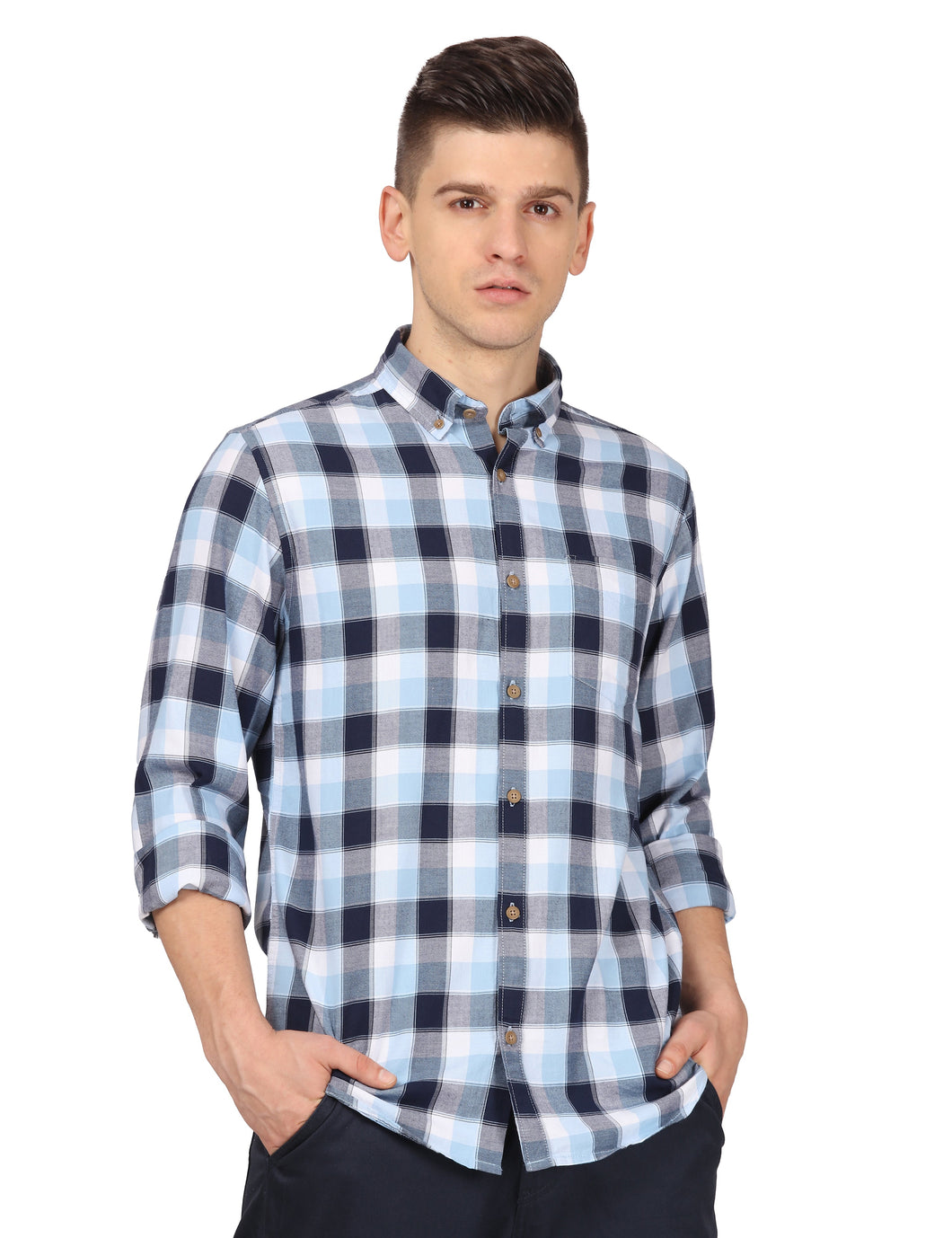 Blue Checks Shirt Shirt www.epysode.in 