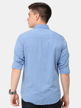 Load image into Gallery viewer, Blue Cotton Printed Shirt Shirt www.epysode.in 
