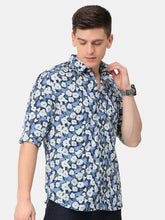 Load image into Gallery viewer, Blue Floral Print Shirt Shirt www.epysode.in 
