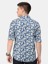 Load image into Gallery viewer, Blue Floral Print Shirt Shirt www.epysode.in 
