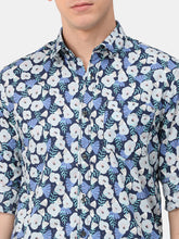 Load image into Gallery viewer, Blue Floral Print Shirt Shirt www.epysode.in 
