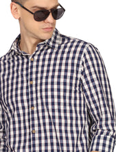 Load image into Gallery viewer, Blue Gingham Checks Shirt Shirt www.epysode.in 
