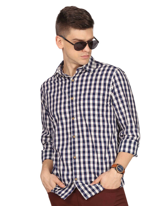 Blue Gingham Checks Shirt Shirt www.epysode.in 