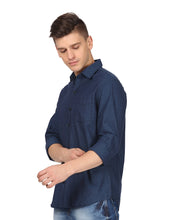 Load image into Gallery viewer, Blue Solid Shirt Shirt www.epysode.in 
