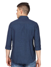 Load image into Gallery viewer, Blue Solid Shirt Shirt www.epysode.in 
