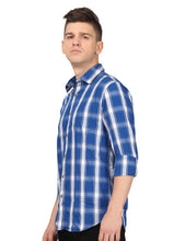 Load image into Gallery viewer, Blue &amp; White Checks Shirt Shirt www.epysode.in 
